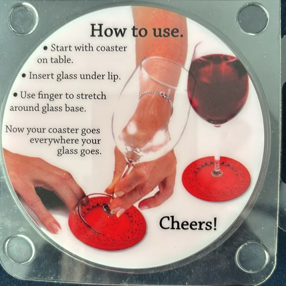 Wine stopper, wine glass markers and more